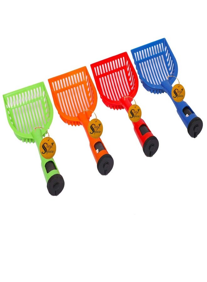 Sage Square Litter Scoop with Poop Bag Holding Space and Cute Design Scooper for Cat/Dog/Kitten/Rabbit/Guinea Pig (Along with 15 Poop Bag Sheet) - Image 5